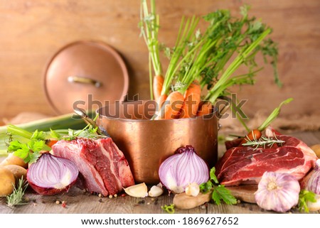 Similar – Image, Stock Photo Beef Stew Meat Vegetable