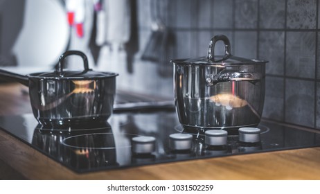 Cooking Pot On Electric Stove
