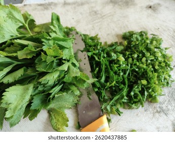 cooking spices soup leaves or celery