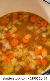 Cooking Split Pea Soup In Enameled Cast Iron Dutch Oven.