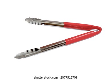 Cooking Tongs Isolated On A White Background