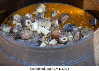 Cooking Traditional Botswana Food Boiled Cow Heels