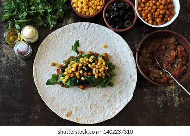 Cooking Vegan Shawarma. Vegan Burrito.