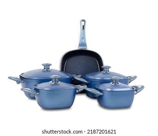 Cookware Set On White Background