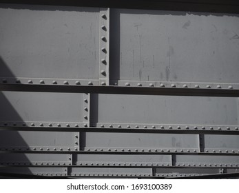 Cool Abstract Gray Industrial Steel Beams With Iron Rivet Bolts