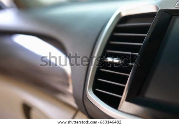 cool air condition in car, part of luxury\
vehicle interior