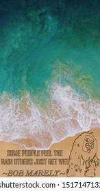 Cool Background For Bob Marley Beach Phone