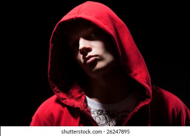 hooded boy