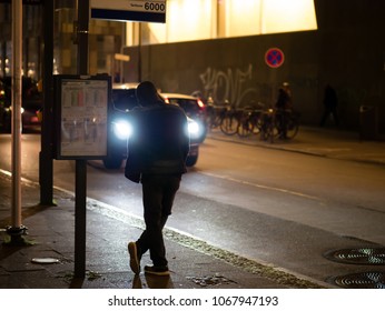 Cool Black Dude Waiting For The Bus