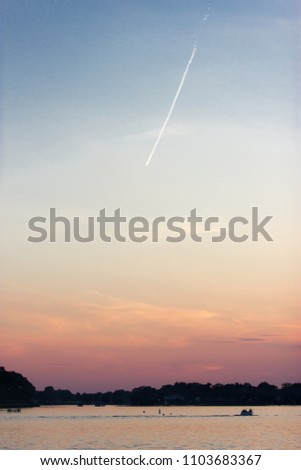 Similar – Sunset for two couple