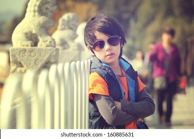 Cool Boy Model Outdoor Fashion Shoot