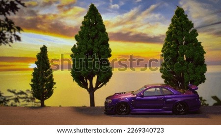 cool car with cool figures