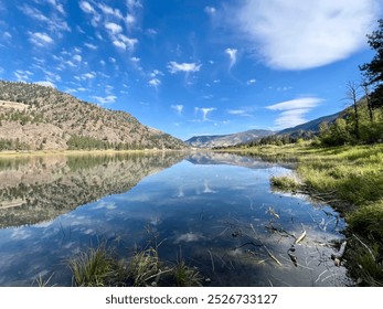 Cool cloud formations above the Flathead River in Montana on an autumn day