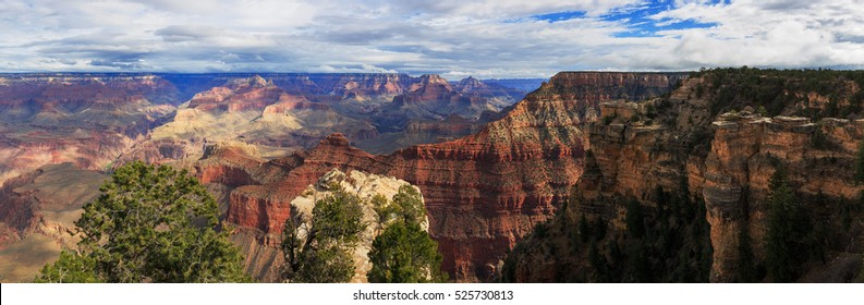 Cool Landscape From South Rim Of Grand Canyon, Arizona, United States