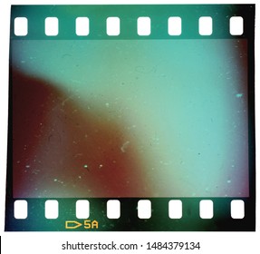 cool looking 35 mm film strip with empty frame or cell