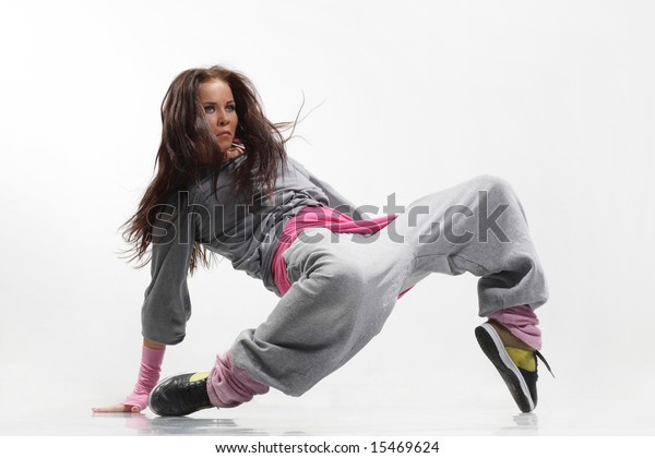 Cool Looking Stylish Hiphop Dancer Posing Stock Photo Edit Now