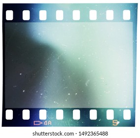 cool photo placeholder 35mm film strip isolated on white background