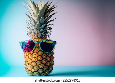 Cool pineapple fruit funny, party, sunglasses