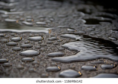 Cool Rain Drops On Floor Shade Stock Photo 1186986127 