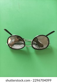 Cool Silver Upside Down Glasses 