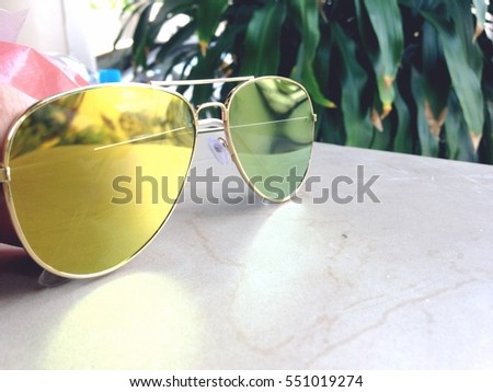 A cool sunglasses.  