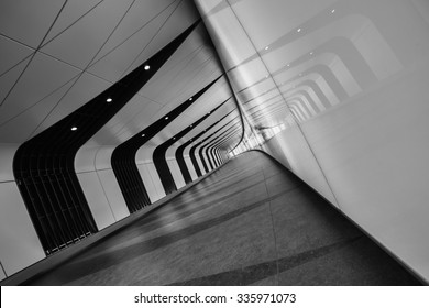 A cool underground path of Kings Cross train station, London, UK.  - Powered by Shutterstock