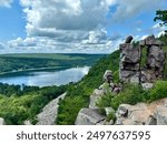 Cool view of Devil’s Doorway near the Wisconsin Dells in the United States