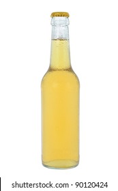 Cooled clear drink beverage glass bottle