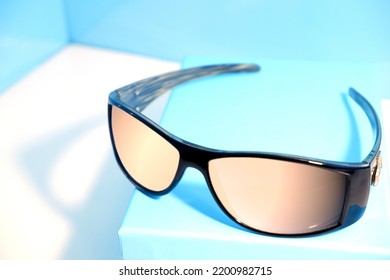 Cooling Eye Wear Isolated Display On Box Selective Focused