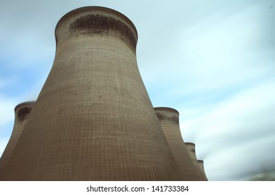 Cooling Towers At Ferrybridge Power Station Yorkshire UK