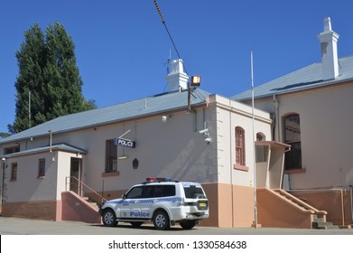 COOMA, NSW - MAR 02  2019:An Old Australian Police Station In Cooma Town New South Wales Australia.