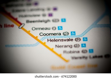 Coomera Station Brisbane Metro Map Stock Photo 674122000 | Shutterstock