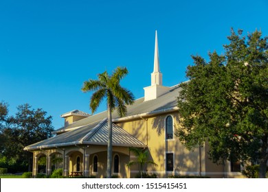 Cooper City, Florida/USA - September 26, 2019: Cooper City Christian Academy, Private Christian School Broward County.