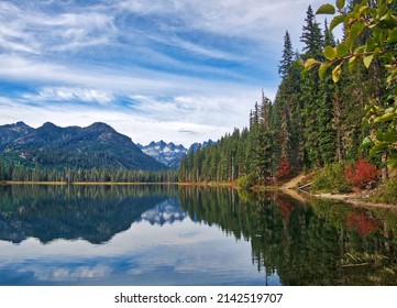 Cooper Lake In The Central Washington Cascade Mountains.