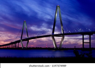 Cooper River Bridge connecting Charleston to Mount Pleasant, South Carolina