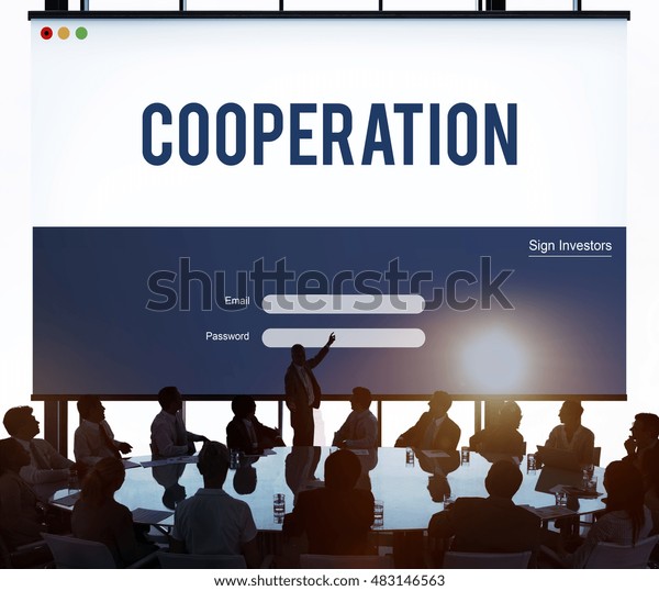 Cooperation Alliance Company Unity Teamwork Concept Stock Photo ...