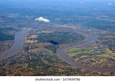 Coosa River Alabama Aerial View 