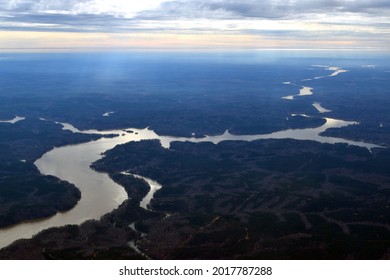 Coosa River Alabama Aerial View 