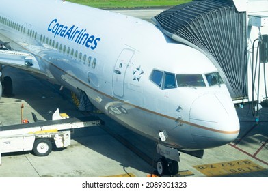 Copa Airline Airplane On Tocumen Airport, Panama City, Panama, November 14, 2021