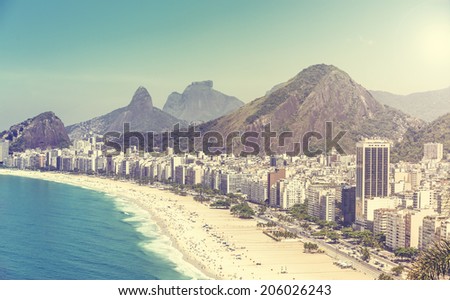 Similar – Image, Stock Photo Copacabana Brazil Beach