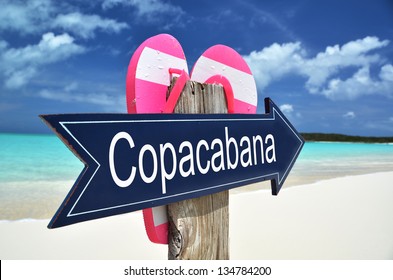  Copacabana Sign On The Beach