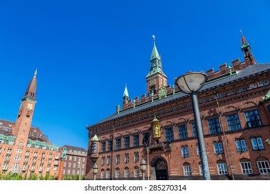 Copenhagen City Hall in a summer day in Denmark