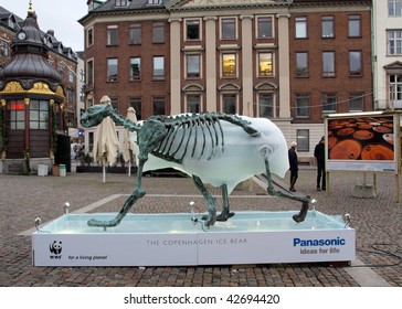 COPENHAGEN DEC 12. The Ice Bear which is part of the WWF exhibit which takes place in Copenhagen during the UN Conference on Climate Change.