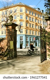 Copenhagen, Denmark, April 23, 2021: House In The Nørrebro District, Copenhagen, Denmark. 