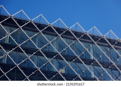 Copenhagen, Denmark - July 23, 2019: Modern House With Exciting Facade In The Center 