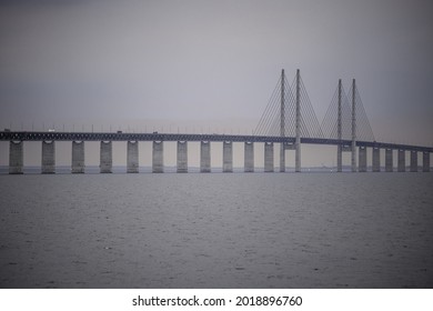 Copenhagen, Denmark - June 24th 2021: Øresund Bridge