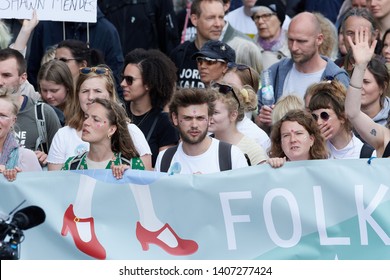 Copenhagen, Denmark Maj 2019 - The People’s Climate March In Copenhagen