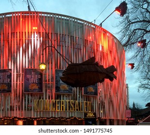 Copenhagen / Denmark - November 23 2015:  Tivoli Concert Hall Extension By 3XN