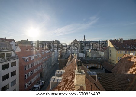 Copenhagen Rooftops in the Sunshine