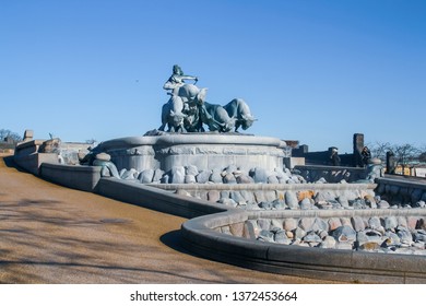 CopenhagenDenmark; 02162016. The Gefion Fountain. It Was Donated To The City Of Copenhagen By The Carlsberg Foundation. Artist, Anders Bundgaard And Was Inaugurated In 1908.